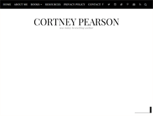 Tablet Screenshot of cortneypearson.com